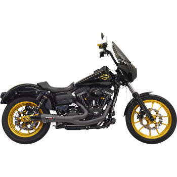 BASSANI Ripper 2:1 Exhaust System - Black 06-17 DYNA