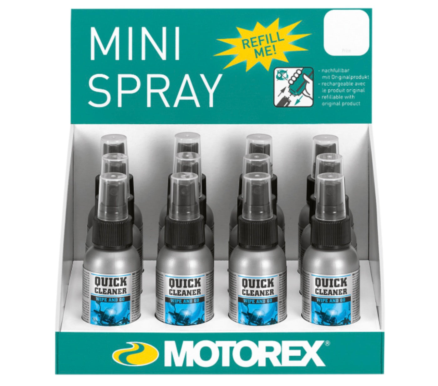 MOTOREX
304994Quick Cleaner Spray
Quick Cleaner - 60ml Spray