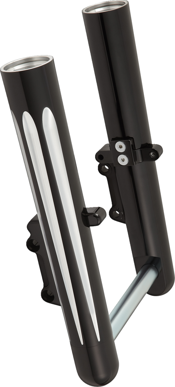 Fork Legs - Black Anodized - Deep Cut - Dual Disc