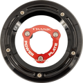 Derby Cover with Power Plate - Black/Red - Kit - '17-'25 Harley-Davidson