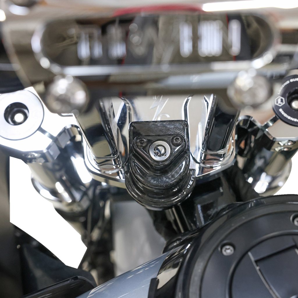Cover Steering Lock - Gloss Weave Carbon Fiber