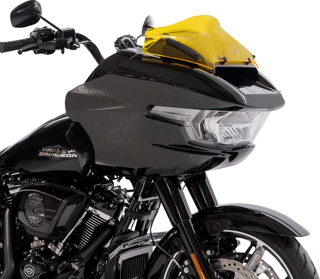 Kolor Flare® Windshield - 8" - Yellow - '23-'26 FLTRX/FLTRT