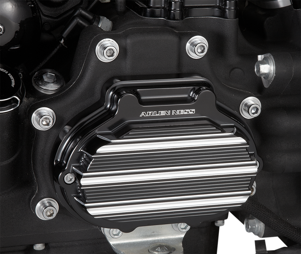 10-Gauge Hydraulic Clutch Actuator Cover - Black/Machined - '14-'20 Harley-Davidson