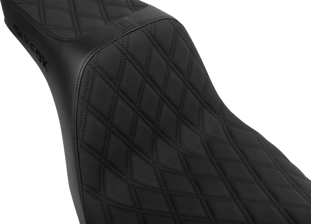 High Noon Seat - Double Diamond - Black Logo - Black Stitch - FL/FX '18-'25