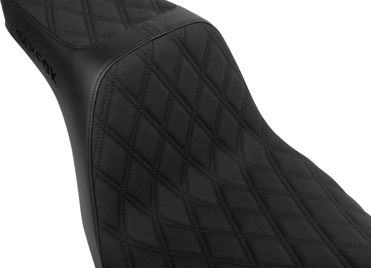 High Noon Seat - Double Diamond - Black Logo - Black Stitch - FL/FX '18-'25