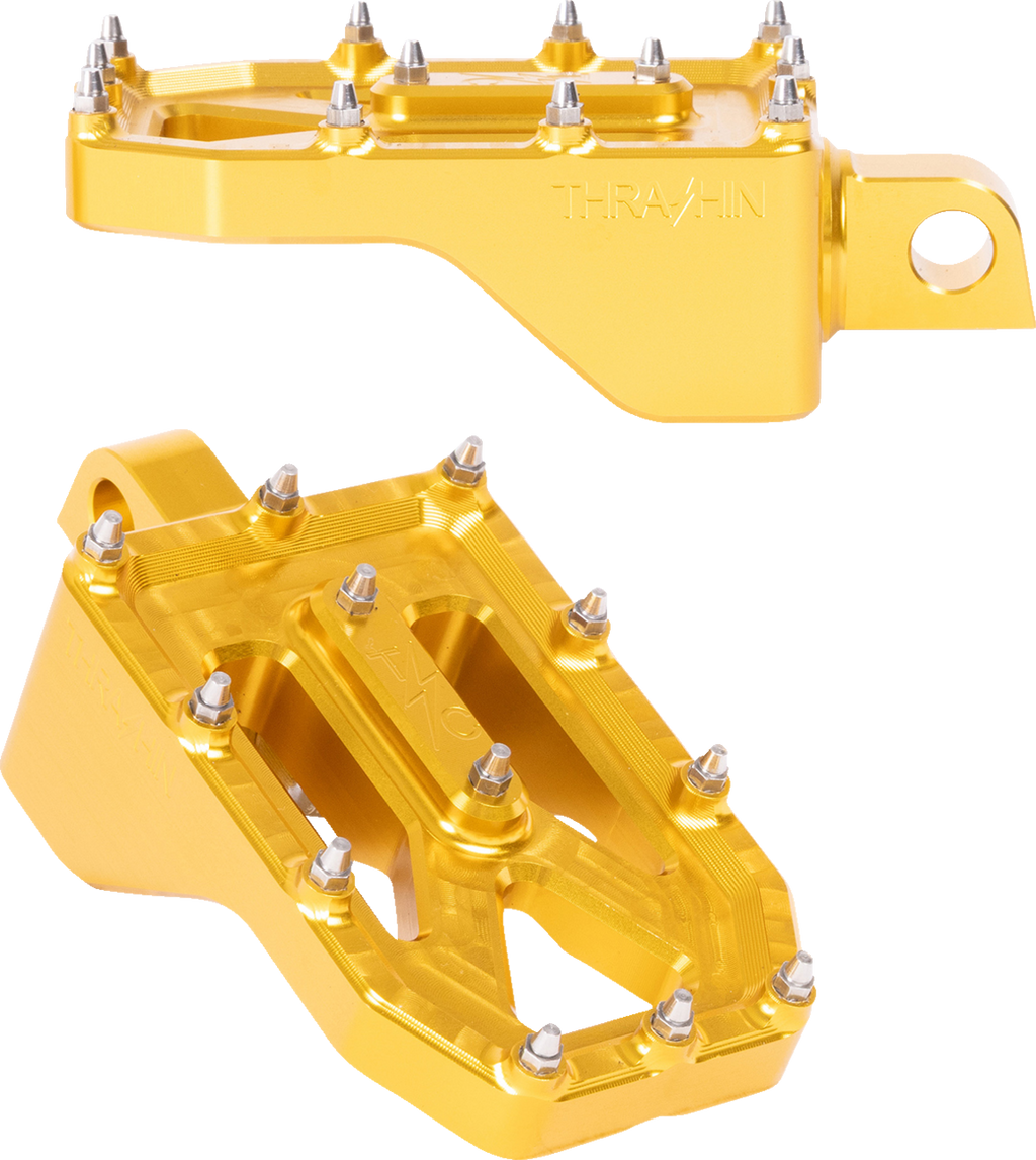 Aggressor Foot Pegs - Rear - Gold - HD '72-'25