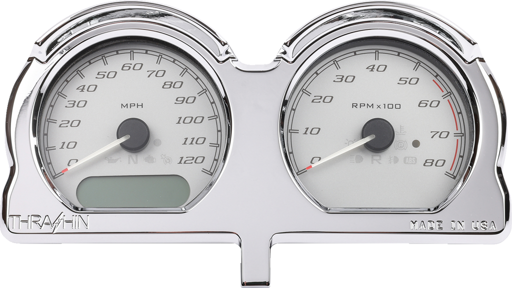 Gauge Relocation Kit - Front - Chrome