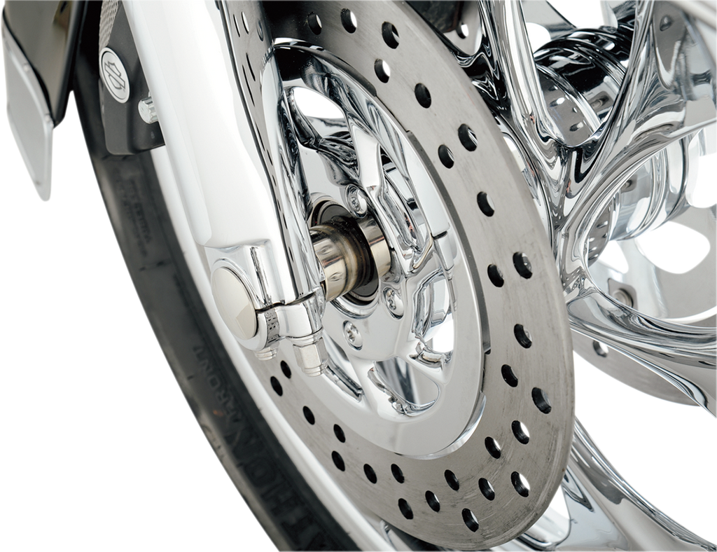 Axle Kit - Flush Mount - Front - Black w/Polished End Caps