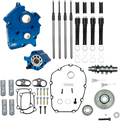 Cam Chest Kit with Plate - Gear Drive - Water Cooled - 465 Cam - Black Pushrods - M8