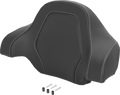 Deluxe Tour Pack Sissy Bar Pad - Carbon Fiber - Silver