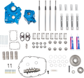 Cam Chest Kit with Plate - Gear Drive - Oil Cooled - 550 Cam - Chrome Pushrods - M8