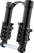 Fork Legs - 49 mm - Black Anodized - For Factory Brake Caliper