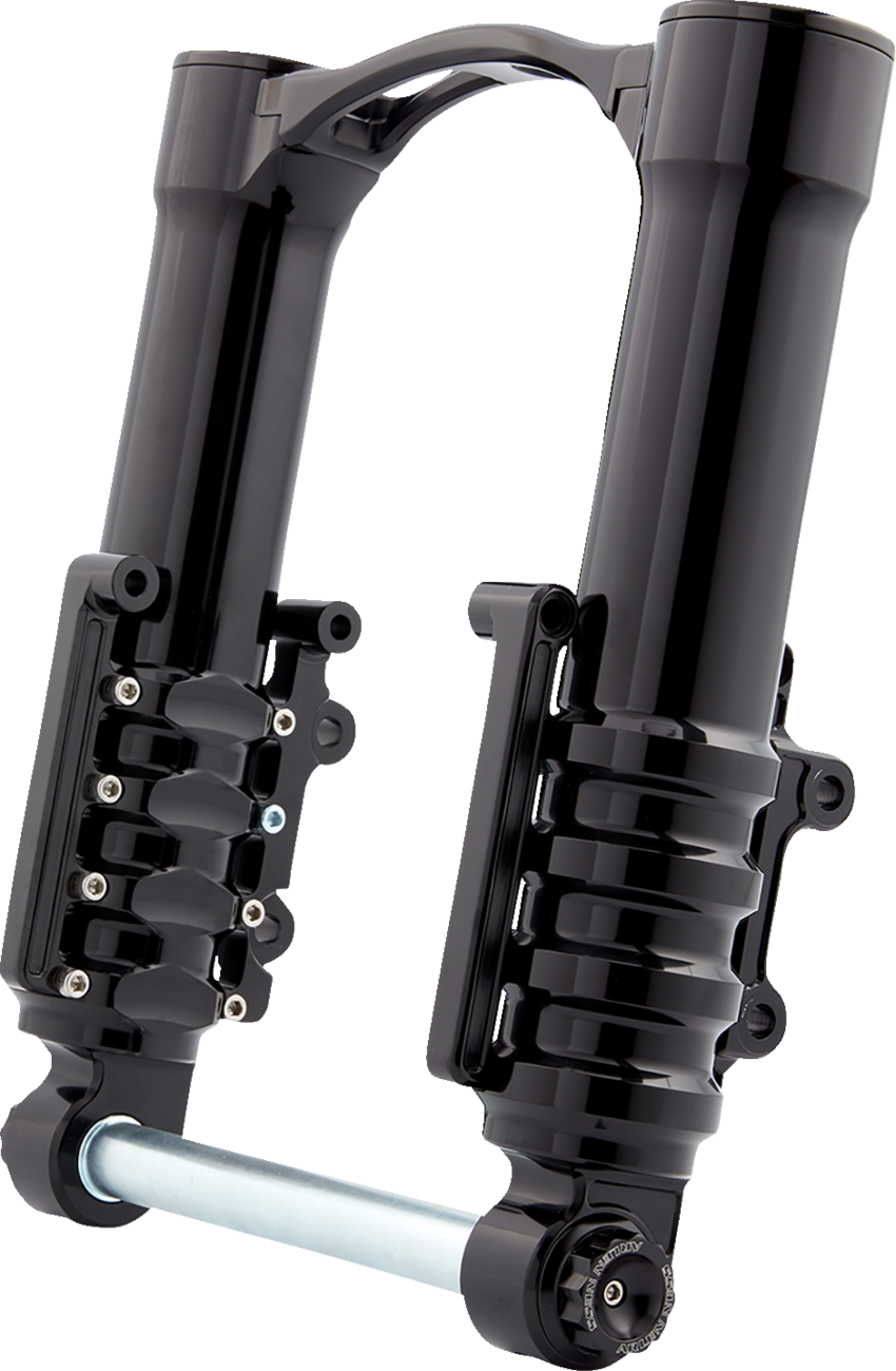 Fork Legs - 49 mm - Black Anodized - For Factory Brake Caliper