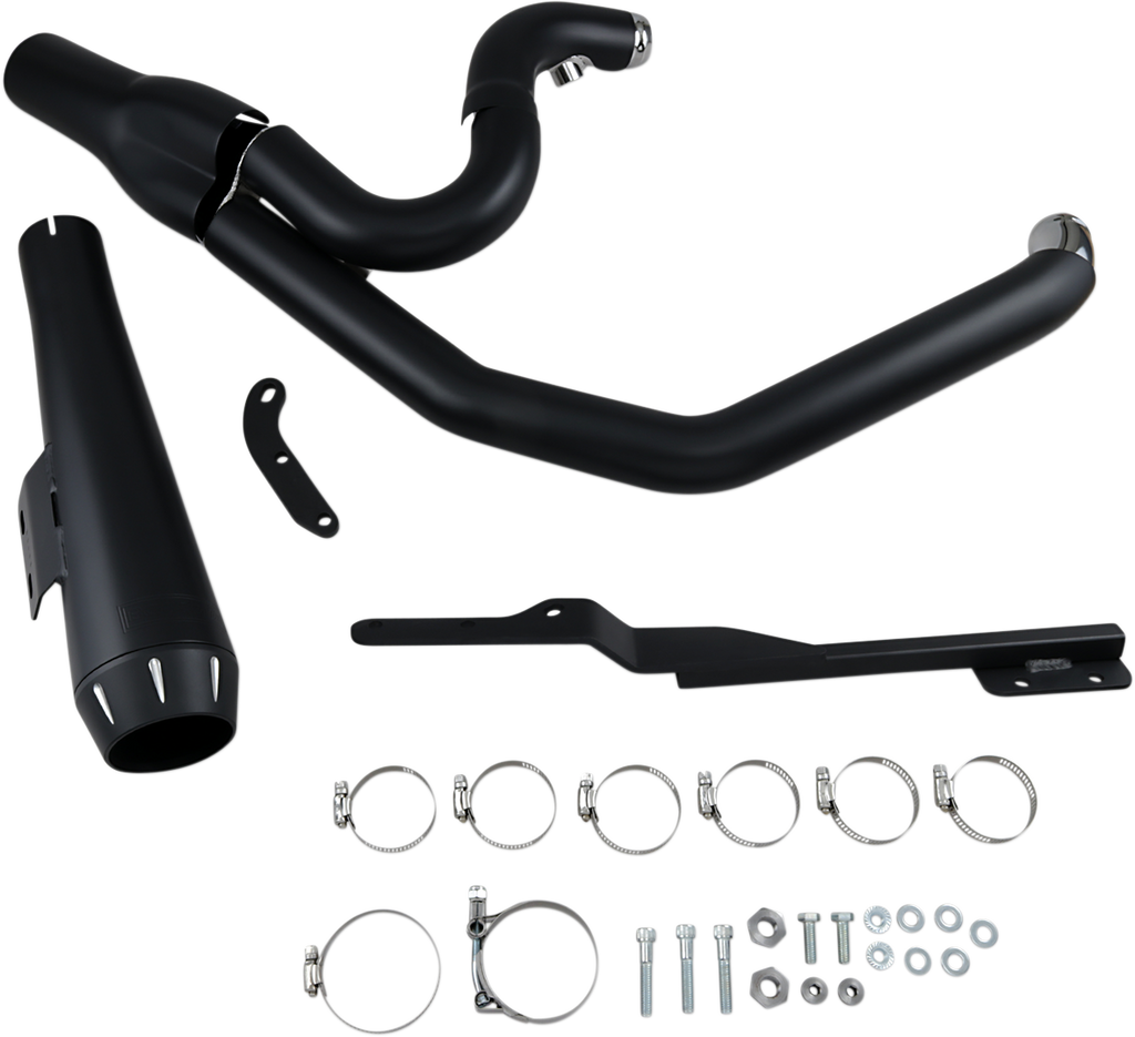 2:1 Exhaust - Black - Megaphone - Short - '91-'05 FXD