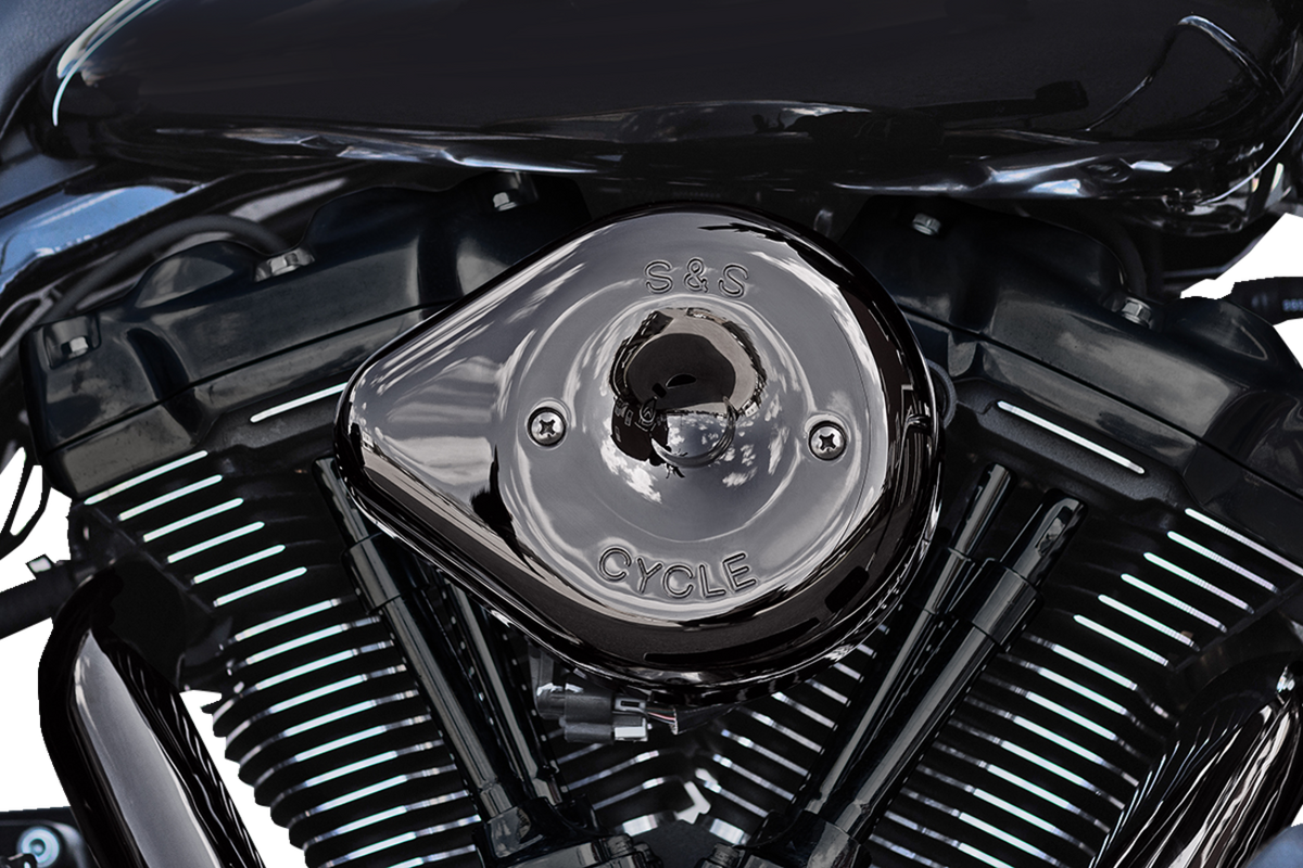 Stealth Teardrop Air Cleaner Cover - M8 - Lava Chrome