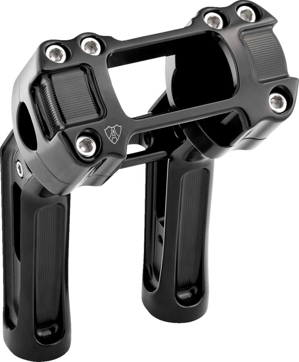 Method Kickback Handlebar Riser - Softail Gauge Cut-Out - 7" - Black