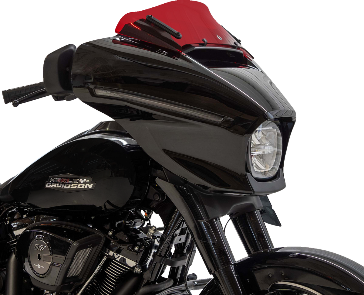 Kolor Flare® Windshield - 6-1/2" - Red - '23-'26 FLHX/FLHLT