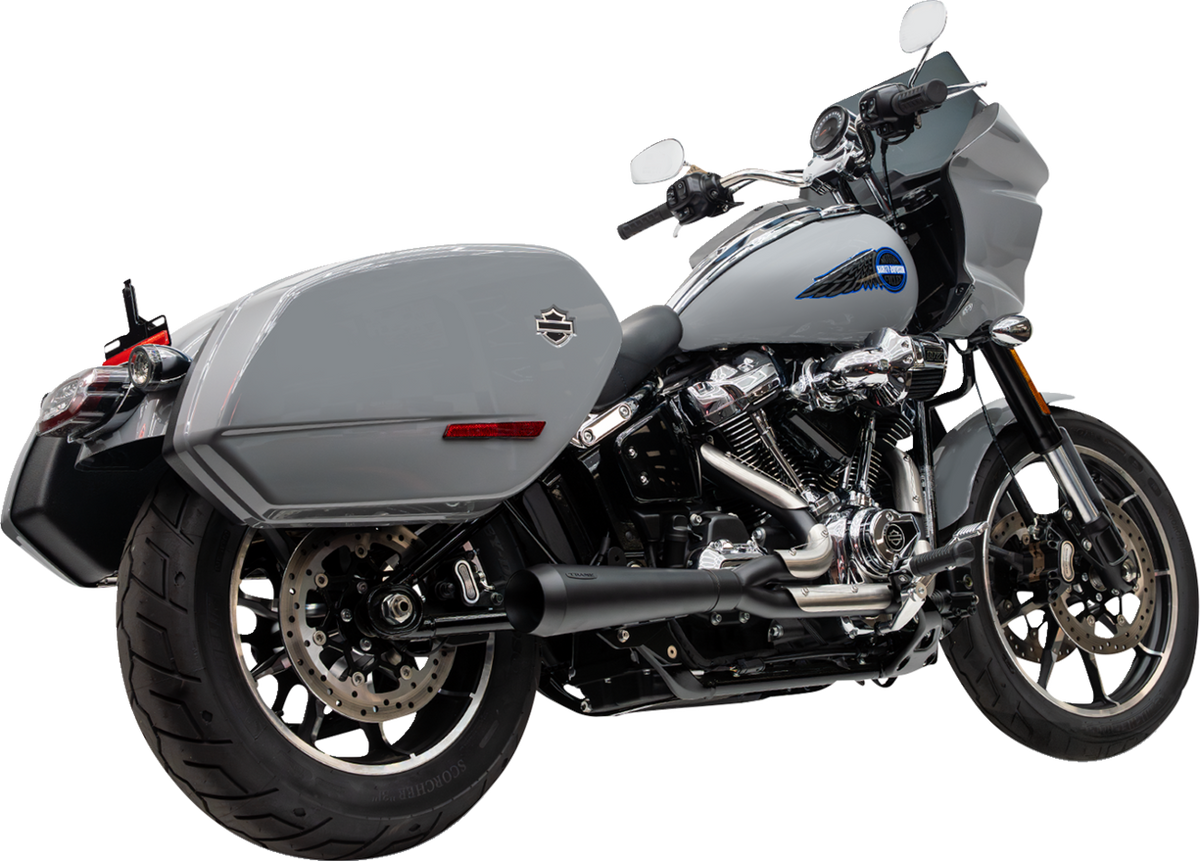 2-into-1 Assault Exhaust System - Black - Softail M8