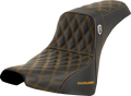 Pro Series SDC Performance Seat - w/o Backrest - Gold Stitch - FXBB/FXST '18-'23