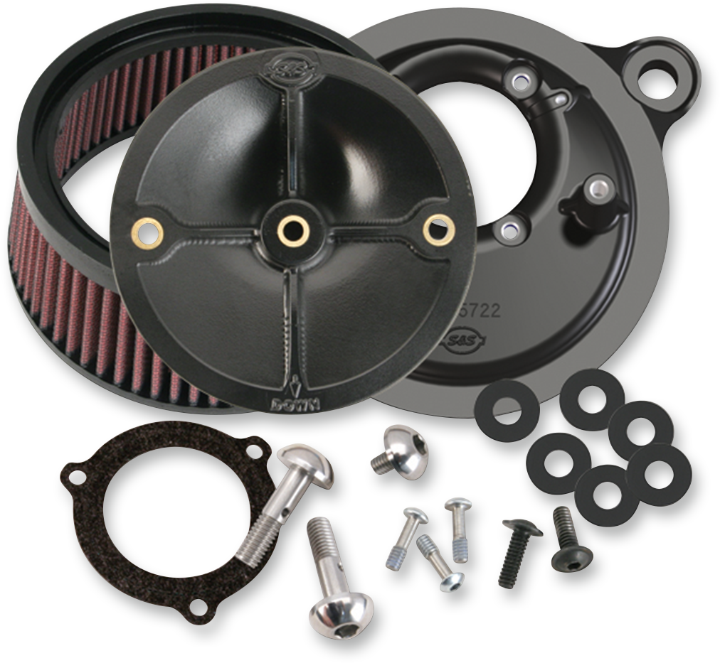 Super Stock™ Stealth Air Cleaner Kit - Black