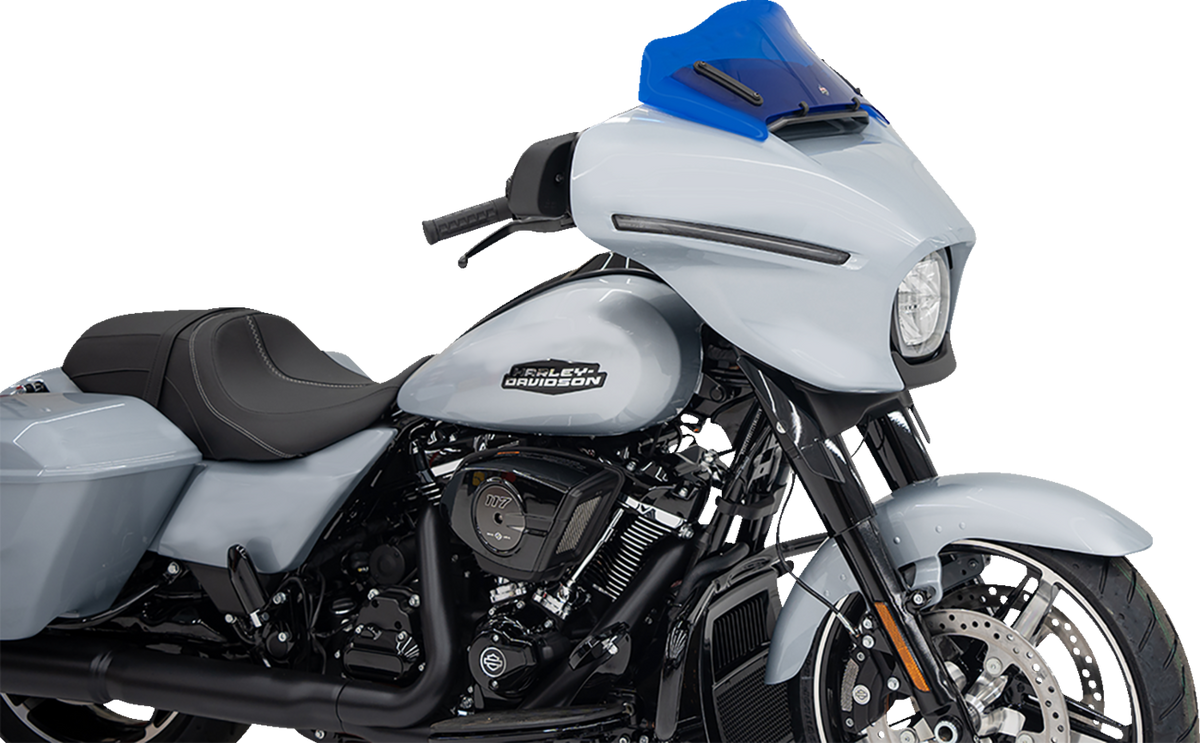 Kolor Flare® Windshield - 8" - Blue - '23-'26 FLHX/FLHLT