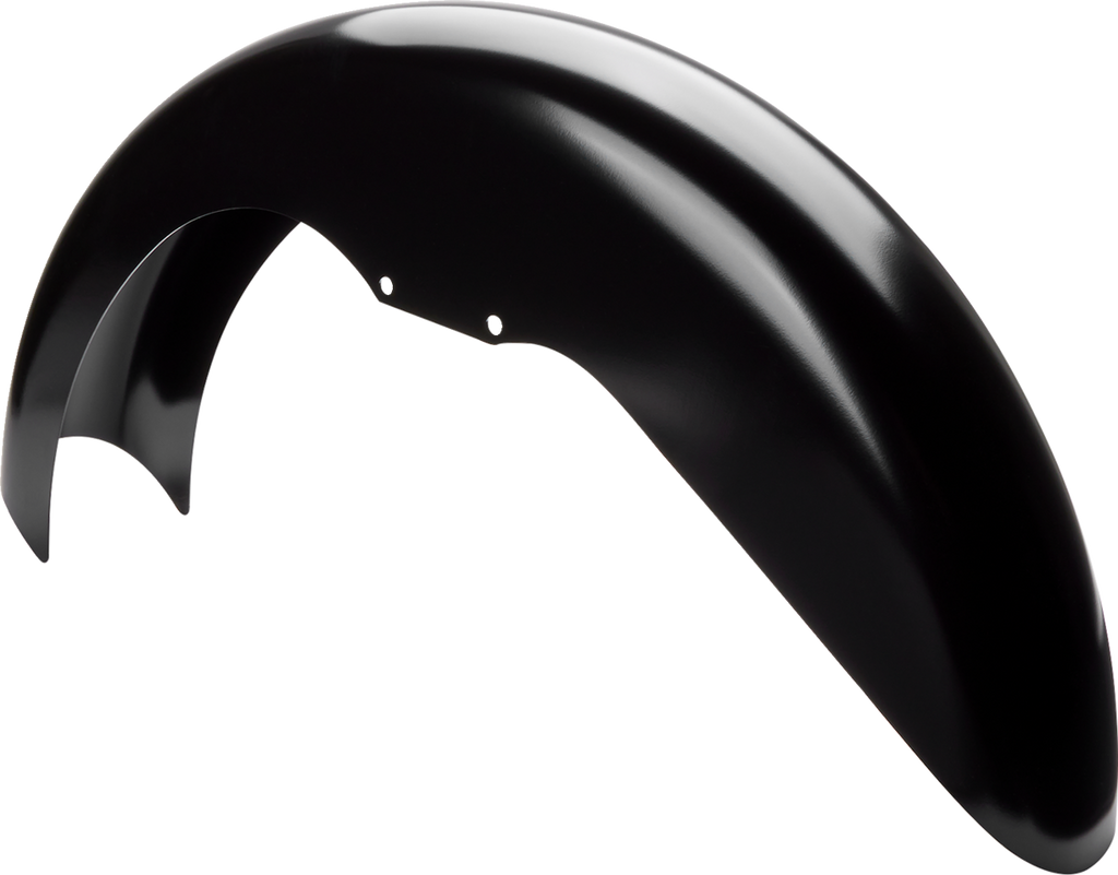 Level Front Fender - Black - 19" - HD Softail