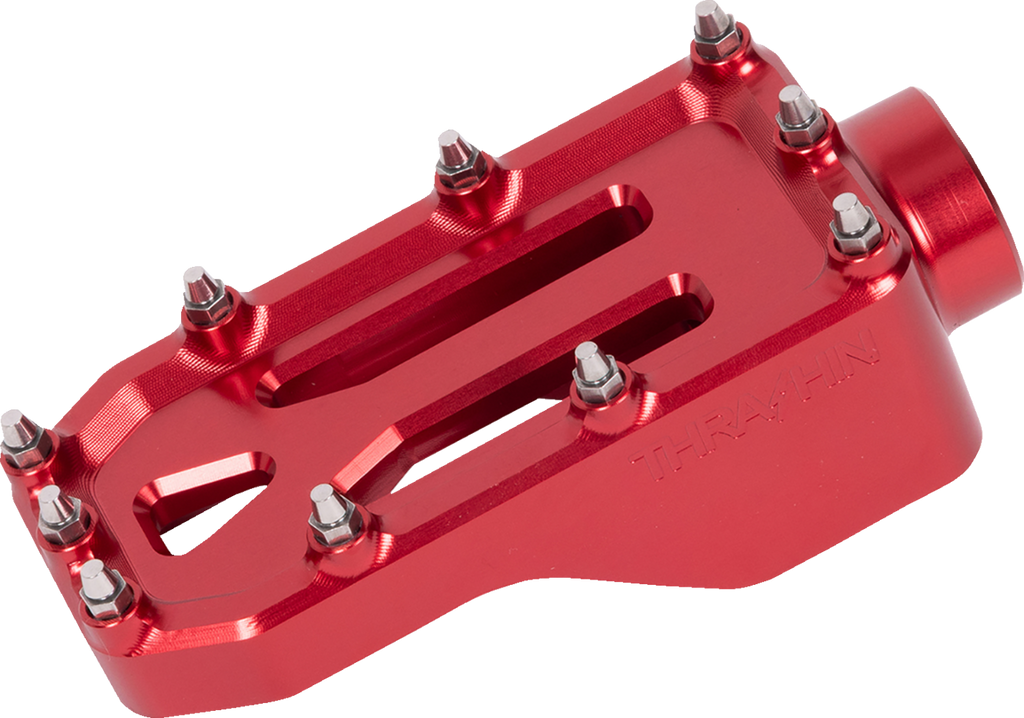 Aggressor Brake Pedal - Red - Touring