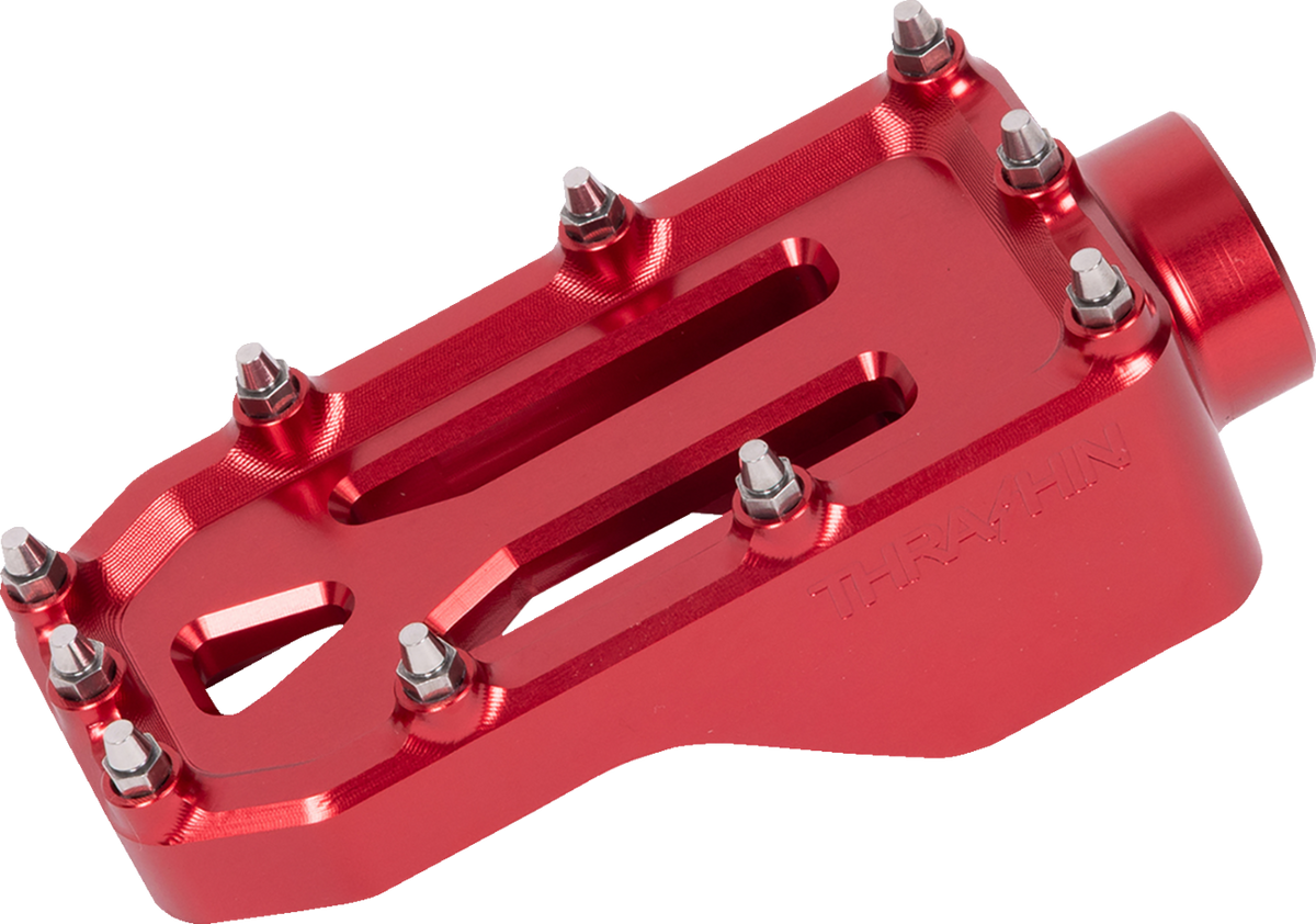 Aggressor Brake Pedal - Red - Touring