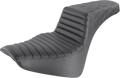 Step-Up Seat - Front Tuck-n-Roll/Rear Lattice Stitch - Black
