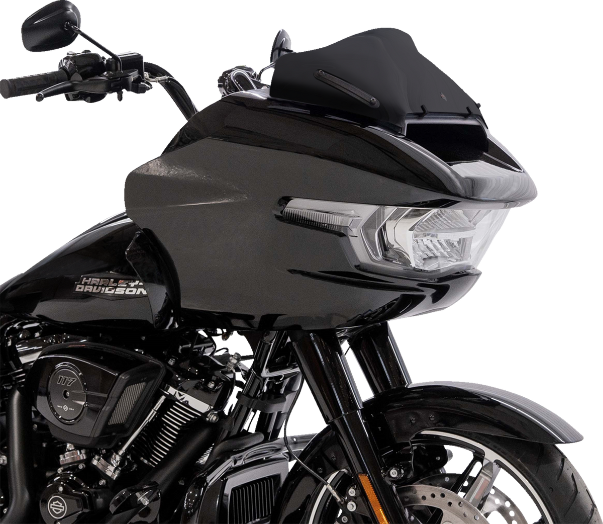 Sport Flare® Windshield - 8" - Black - '23-'26 FLTRX/FLTRT