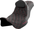Pro Series SDC Performance Seat - w/ Backrest - Wine Berry Stitch - FLH/FLT '08-'23
