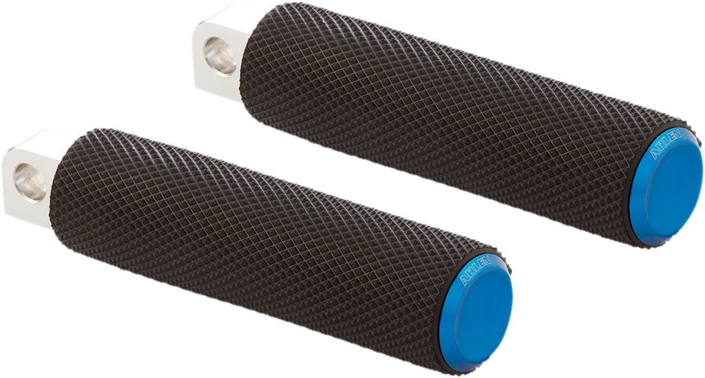 Foot Pegs - Knurled - Blue