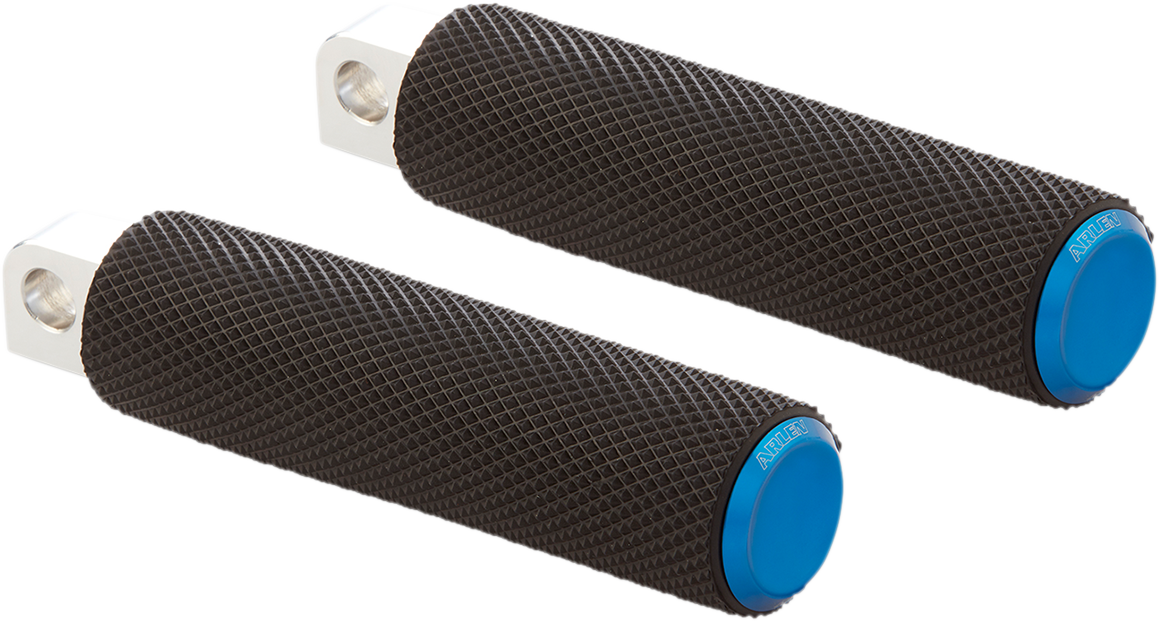 Foot Pegs - Knurled - Blue