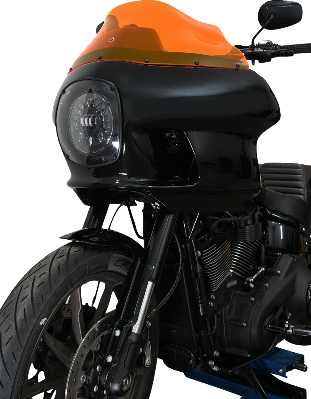 Ice Flare® Windshield - 9" - Orange Ice - FXRP Fairing