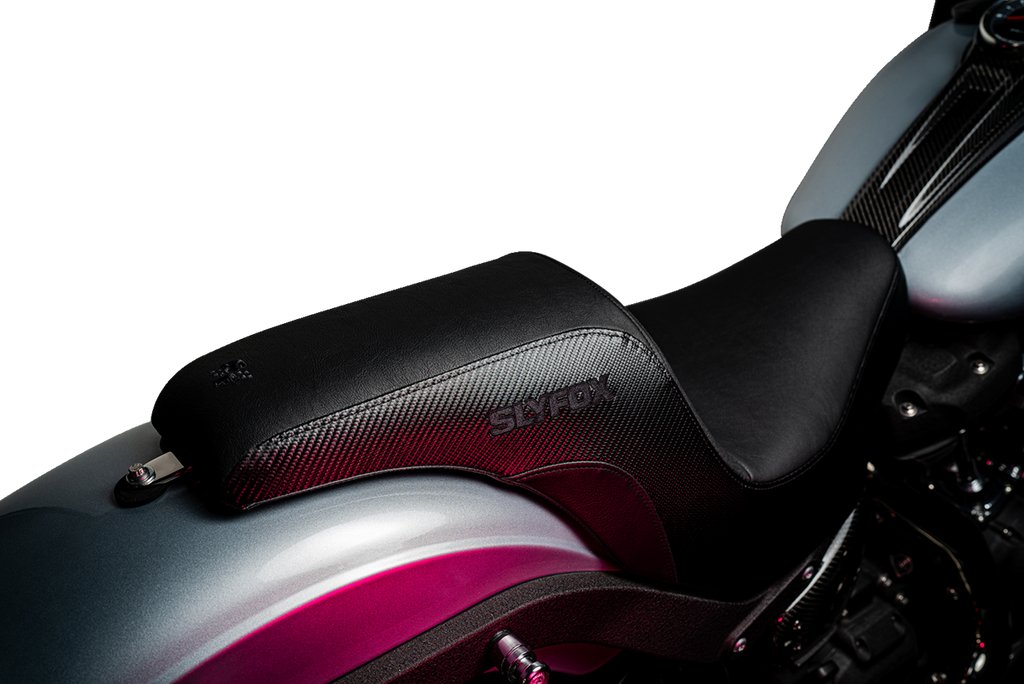 Lowrider Drifter Seat - Black Logo - Smooth Vinyl - Carbon Fiber - FXLR/FLSB '18-'24