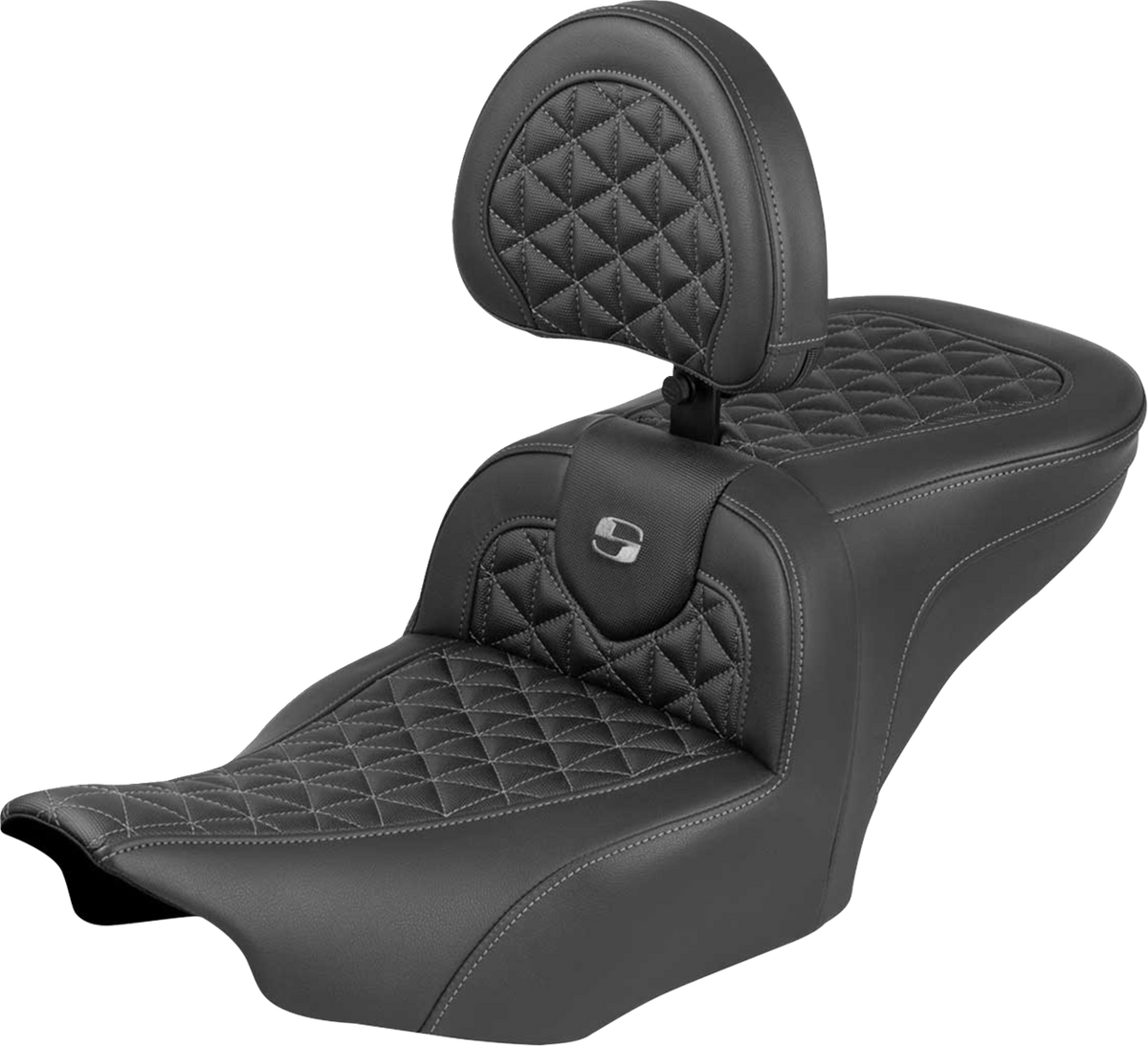 Roadsofa™ Seat - with Backrest - Gray Stitch - FLH/FLT '23-'25