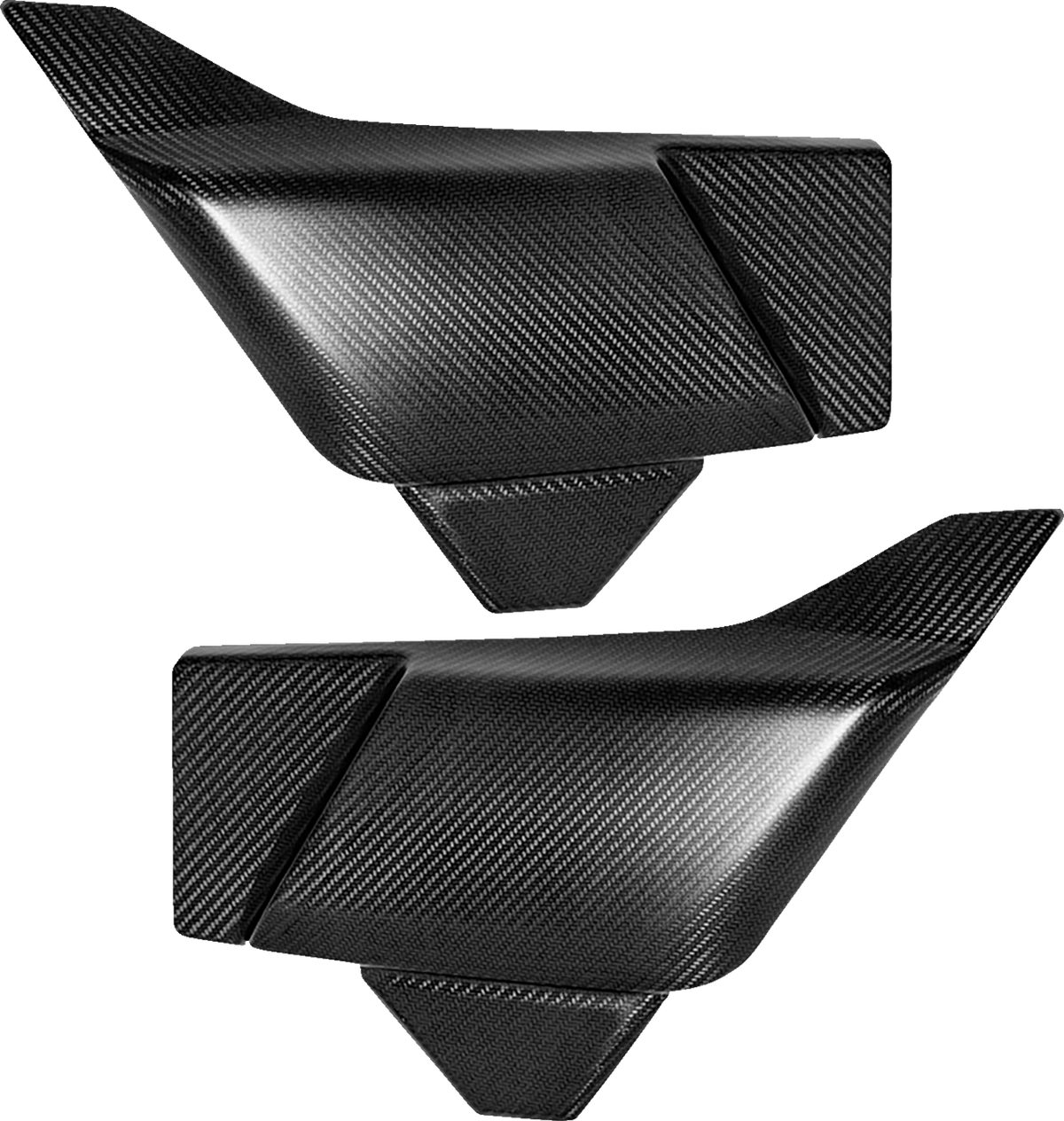 Side Covers - Carbon Fiber/Matte - HD Touring/Trike '23-'25
