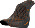 Pro Series SDC Performance Seat - w/o Backrest - Orange Stitch - FL/FX '18-'20