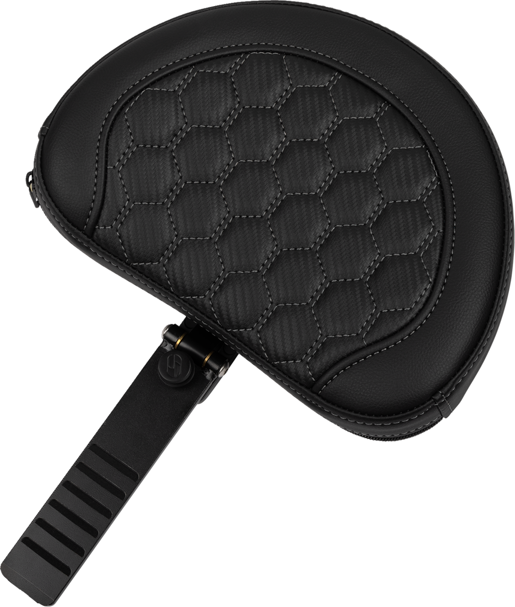 Roadsofa™ Extended Reach Seat - with Backrest - Honeycomb - Dark Gray Stitch - FLTR/FLHX '23-'24