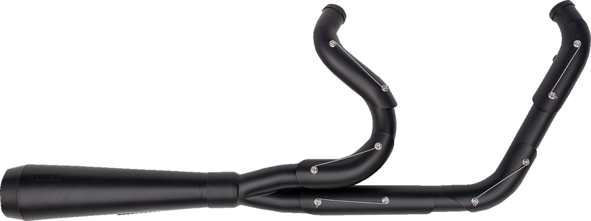 2-into-1 Assault Exhaust System - Full Black on Black