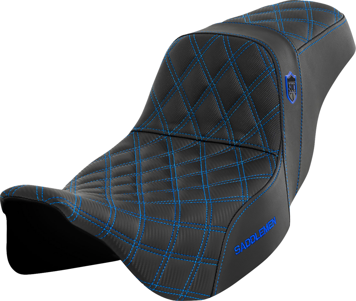 Pro Series SDC Performance Seat - w/o Backrest - Blue Stitch - FLH/FLT '08-'23