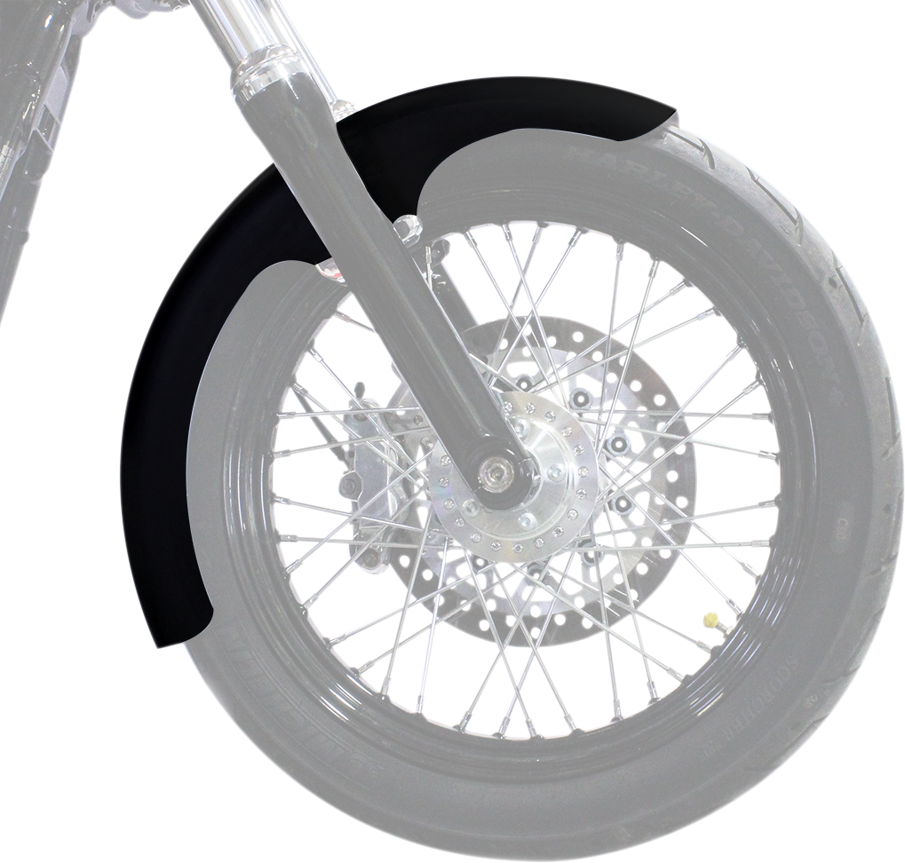 TFL Front Fender - Black - 19" Wheel - HD Dyna/FXR/Sportster