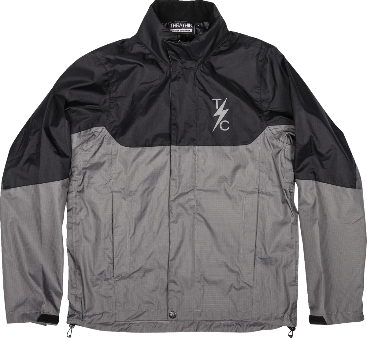 Mission WP Rain Jacket - Black/Gray - 2XL
