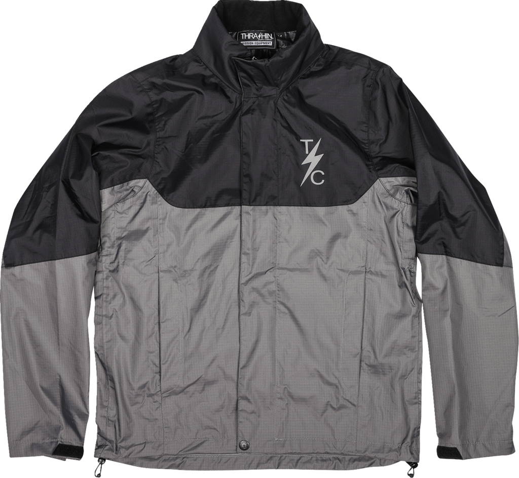 Mission WP Rain Jacket - Black/Gray - Medium
