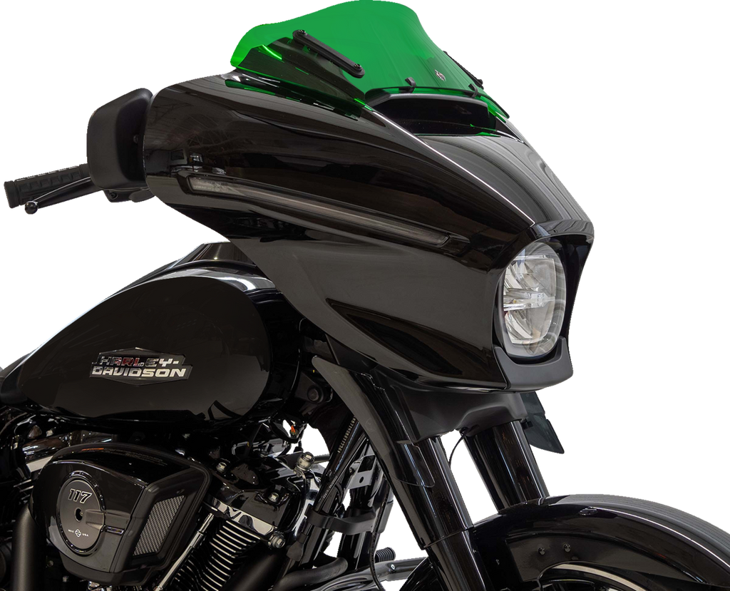 Kolor Flare® Windshield - 6-1/2" - Green - '23-'26 FLHX/FLHLT