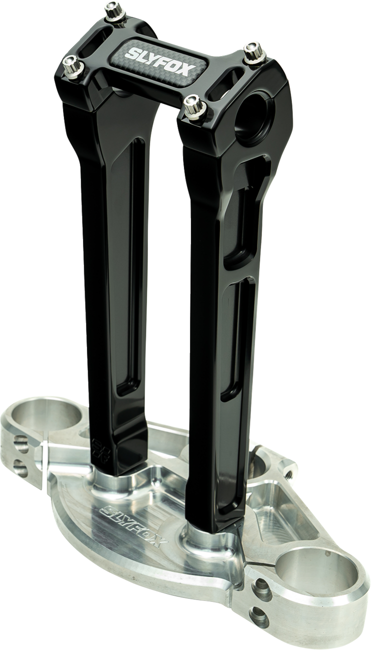 Handlebar Riser Kit - Straight - 1-1/8" Clamping - 10" Rise - Black