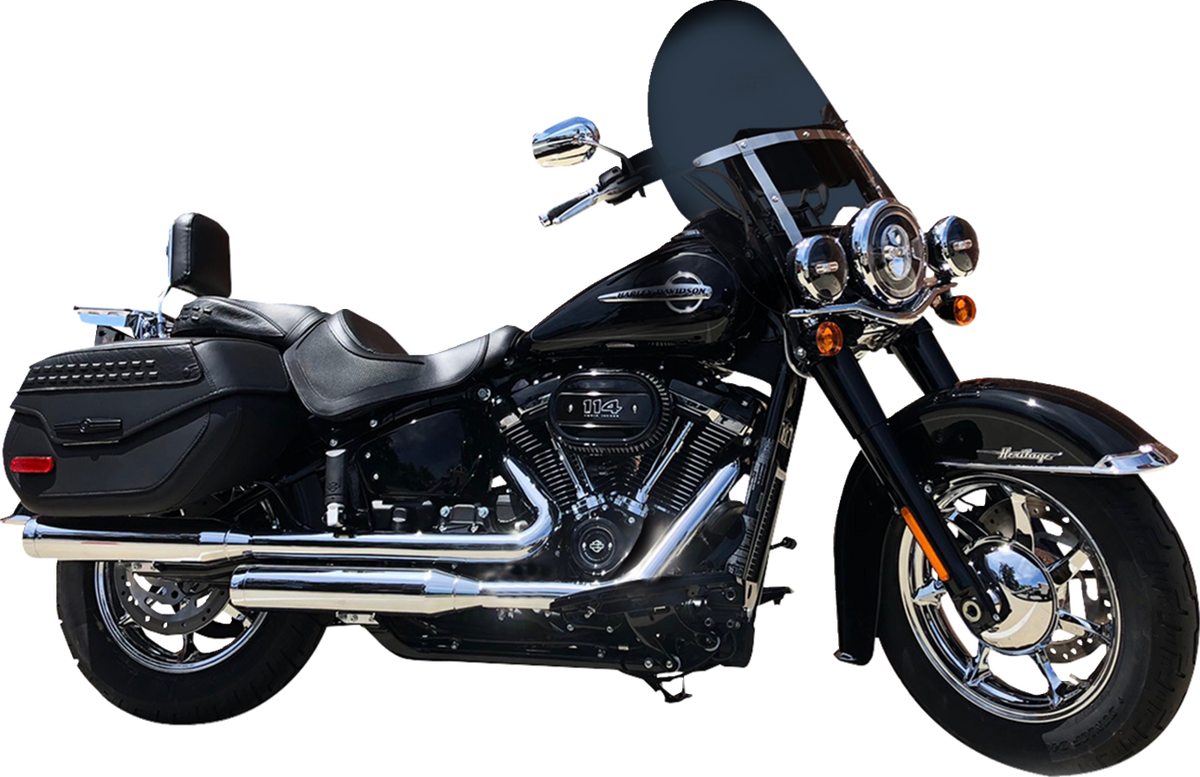 Billboard Flare® Windshield - 20" - Dark Smoke - '18-'26 Harley-Davidson®