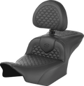 Roadsofa™ Seat - Dragon Scale Stitch - w/ Backrest - FLTR/FLHX '23-'25