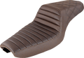 Step-Up Seat - Front Tuck-n-Roll/Rear Lattice Stitch - Brown