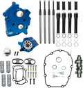 Cam Chest Kit - Oil Cooled - Chain Drive - 475 Cam - Black Pushrod Tubes - M8